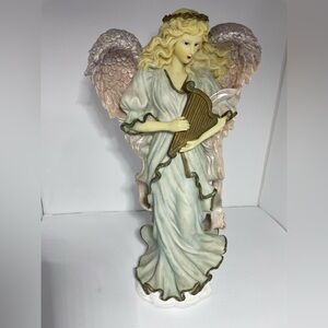 Elegant Angel Figurine with Harp